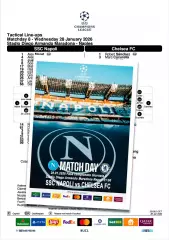 НАПОЛИ Италия - ЧЕЛСИ Лондон Англия 28 января 2026 ЛЧ ФАН 16 стр + офиц ТШ