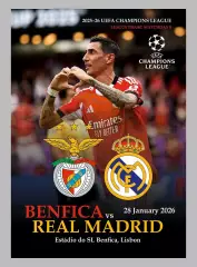 БЕНФИКА Португалия Трубин РЕАЛ Мадрид Испания 28 января 2026 ЛЧ ФАН 12с+ офиц ТШ