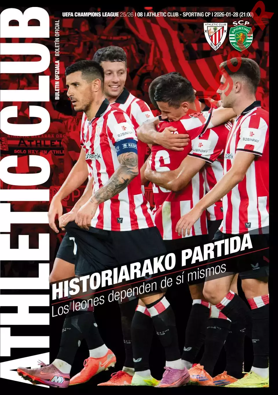 АТЛЕТИК Бильбао Испания СПОРТИНГ Португалия 28 января 2026 ЛЧ ОФИЦИАЛЬНАЯ 72 стр
