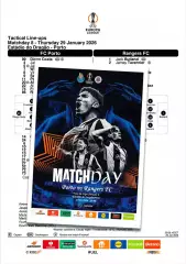 ПОРТО Португалия ГЛАЗГО РЕЙНДЖЕРС Шотландия 29 января 2026 ЛЕ ФАН 16стр+ офиц ТШ