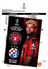 МИДТЬЮЛЛАНД Дания - ДИНАМО Загреб Хорватия 29 января 2026 ЛЕ ФАН 12 с + офиц ТШ