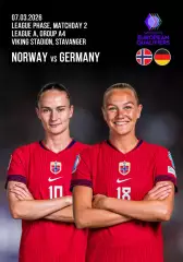 НОРВЕГИЯ - ГЕРМАНИЯ 7 марта 2026 отб. ЧМ ЖЕНЩИНЫ ФАН