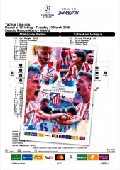 АТЛЕТИКО Мадрид Испания - ТОТТЕНХЭМ Англия 10 марта 2026 ЛЧ ФАН 16 стр + офиц ТШ