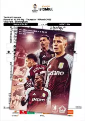 АСТОН ВИЛЛА Англия - ЛИЛЛЬ Франция 19 марта 2026 ЛЕ ФАН 12 стр + офиц ТШ