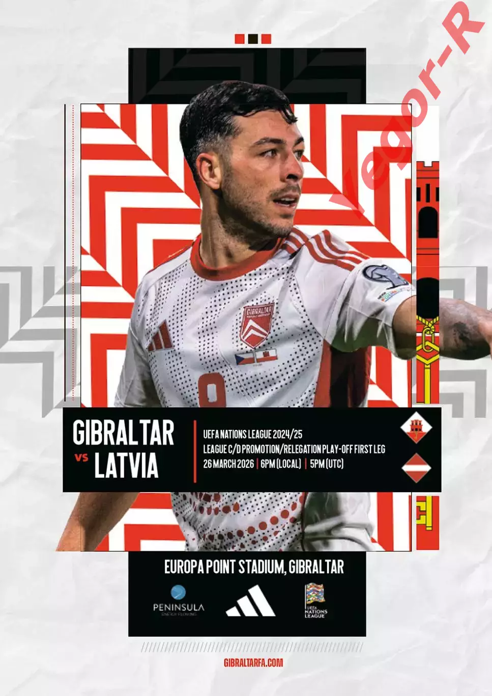 ГИБРАЛТАР - ЛАТВИЯ 26 марта 2026 плей офф Лига Наций официальная