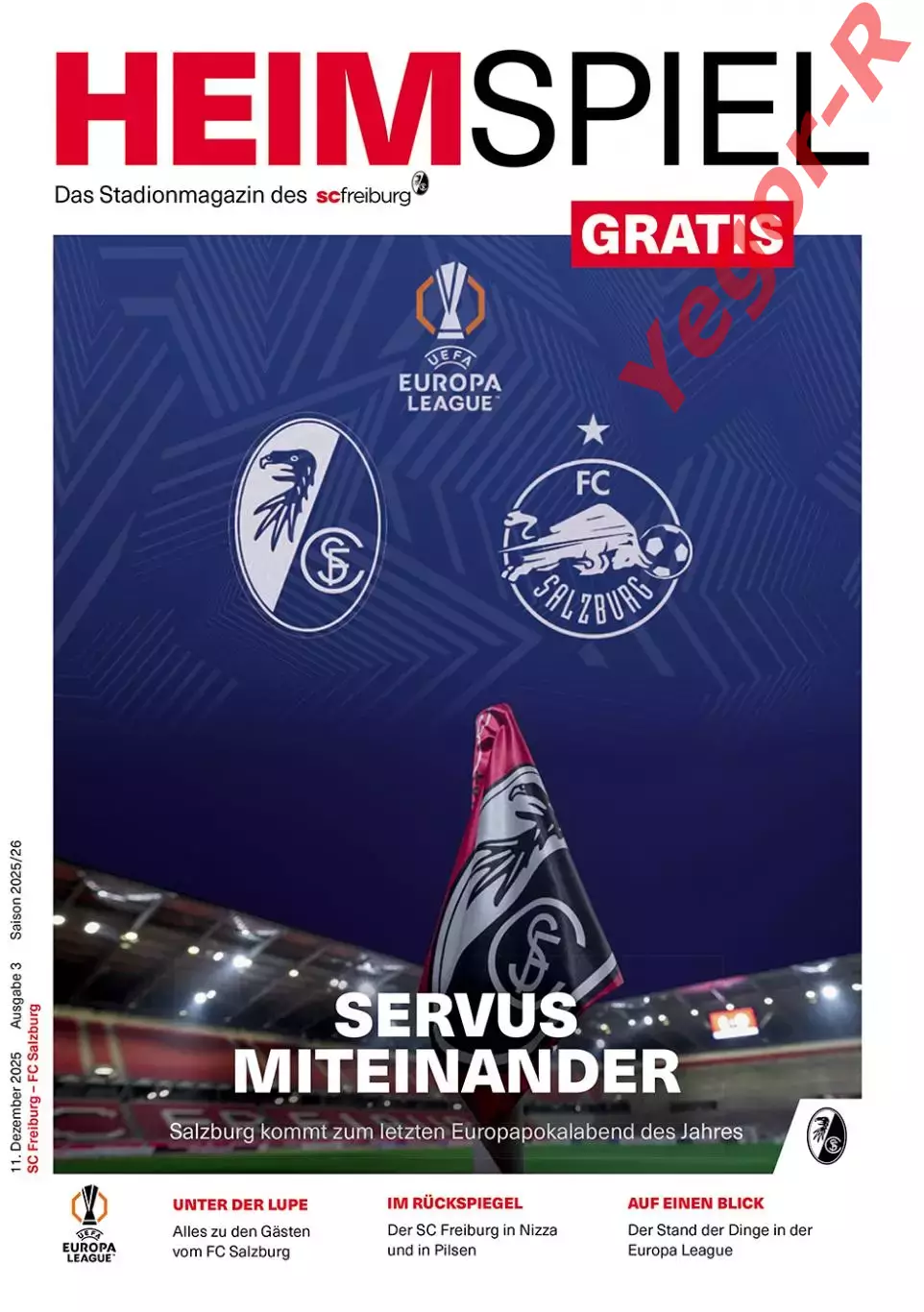 ФРАЙБУРГ Германия - ЗАЛЬЦБУРГ Австрия 11 декабря 2025 ЛЕ ОФИЦИАЛЬНАЯ