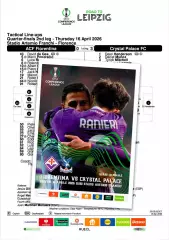 ФИОРЕНТИНА Италия - КРИСТАЛ ПЭЛАС Англия 16 апреля 2026 ЛК ФАН 16 стр + офиц ТШ