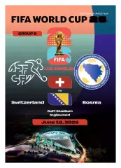 №26 ШВЕЙЦАРИЯ - БОСНИЯ 18 июня 2026 Чемпионат Мира ФИФА ФАН программа