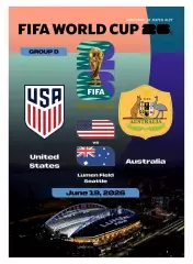 №29 США - АВСТРАЛИЯ 19 июня 2026 Чемпионат Мира ФИФА ФАН программа