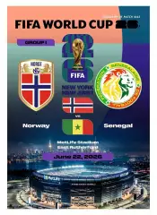 №43 НОРВЕГИЯ - СЕНЕГАЛ 22 июня 2026 Чемпионат Мира ФИФА ФАН программа