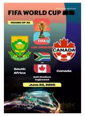№73 ЮАР - КАНАДА 28 июня 2026 1/16 финала Чемпионат Мира ФИФА ФАН программа