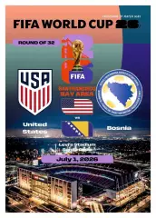 №81 США - БОСНИЯ 1 июля 2026 1/16 финала Чемпионат Мира ФИФА ФАН программа