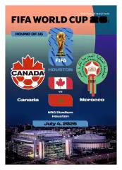 №90 КАНАДА - МАРОККО 4 июля 2026 1/8 финала Чемпионат Мира ФИФА ФАН программа