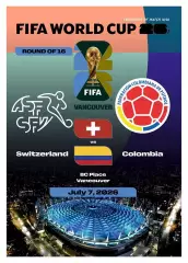 №96 ШВЕЙЦАРИЯ - КОЛУМБИЯ 7 июля 2026 1/8 финала Чемпионат Мира ФИФА ФАН программ