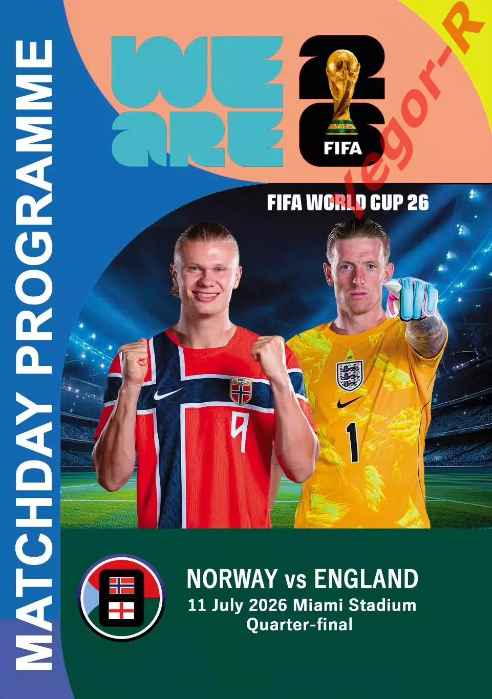 НОРВЕГИЯ - АНГЛИЯ 11 июля 2026 1/4 финала Чемпионат Мира ФИФА ФАН программа