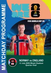 НОРВЕГИЯ - АНГЛИЯ 11 июля 2026 1/4 финала Чемпионат Мира ФИФА ФАН программа
