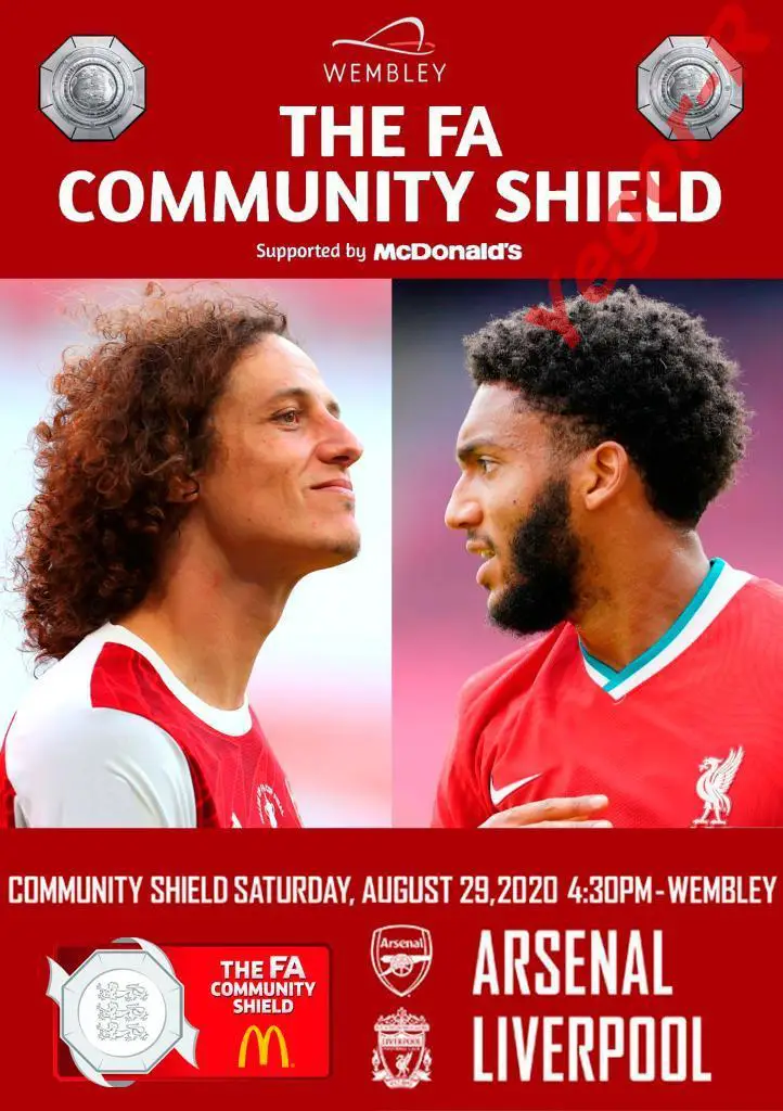 АРСЕНАЛ Лондон - ЛИВЕРПУЛЬ Англия Суперкубок 2020 ФАН 16 стр. формат А4