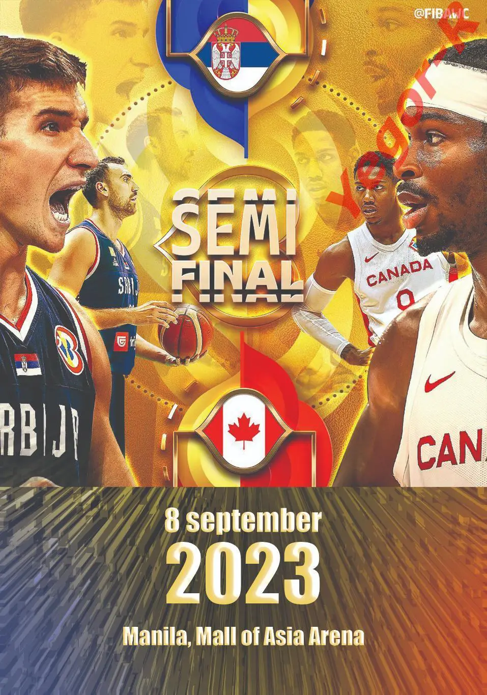 СЕРБИЯ - КАНАДА 8 сентября 2023 ФИБА Кубок Мира 1/2 финала ФАН программа 12 стр