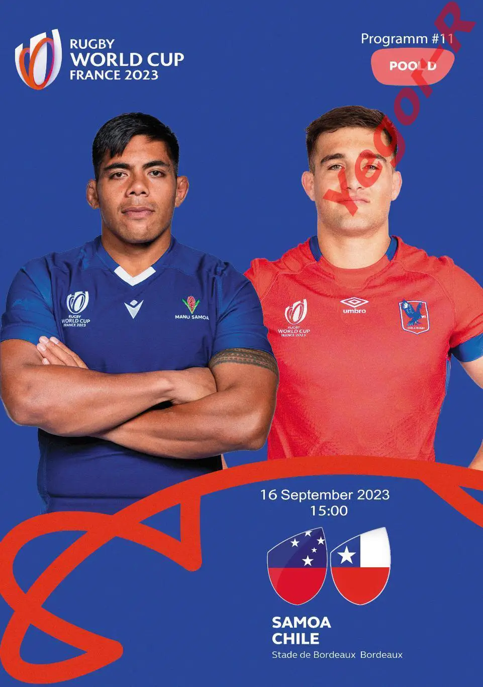 №11 САМОА - ЧИЛИ 16 сентября 2023 ЧМ ФАН программа 12 стр