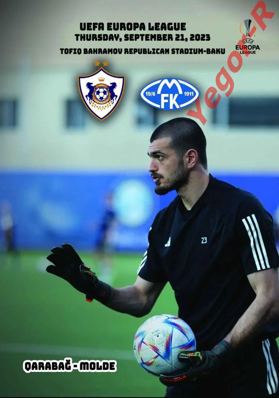КАРАБАХ Азербайджан - МОЛЬДЕ Норвегия 21 сентября 2023 ЛЕ ФАН 12 стр + ОФИЦ ТШ
