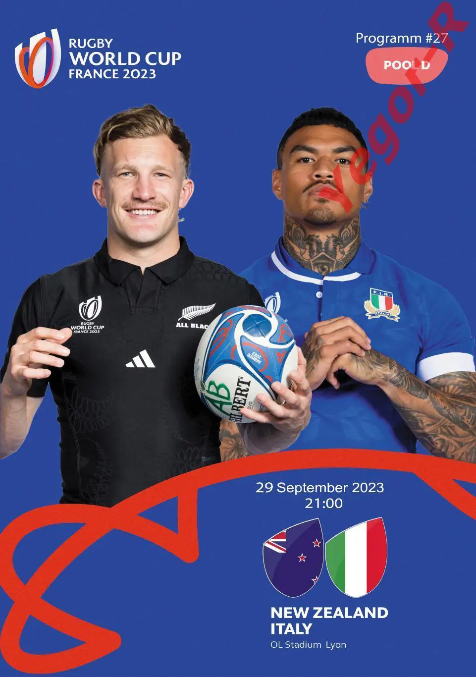 №27 НОВАЯ ЗЕЛАНДИЯ - ИТАЛИЯ 29 сентября 2023 ЧМ ФАН программа 12 стр