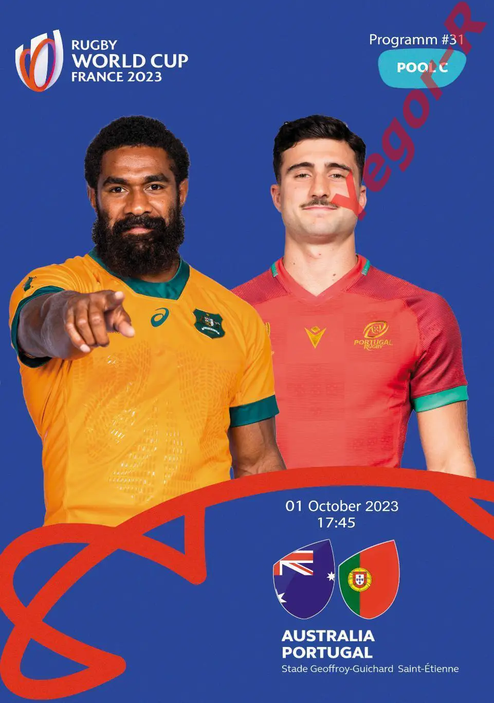 №31 АВСТРАЛИЯ - ПОРТУГАЛИЯ 1 октября 2023 ЧМ ФАН программа 12 стр