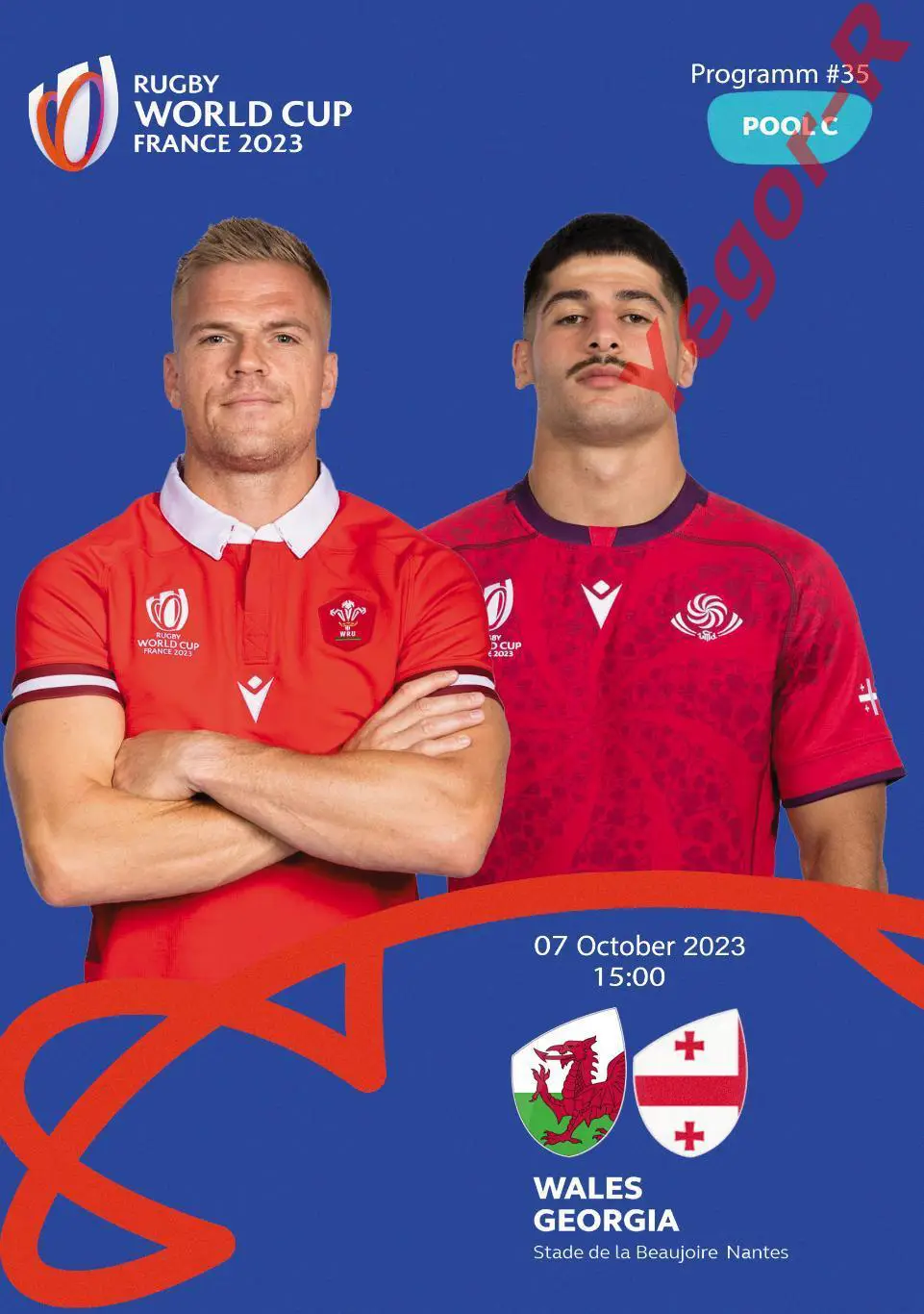 №35 УЭЛЬС - ГРУЗИЯ 7 октября 2023 ЧМ ФАН программа 12 стр