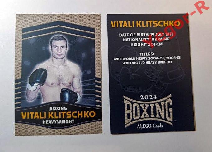 Виталий КЛИЧКО Украина бокс серия ЧЕМПИОНЫ Alego cards 2024