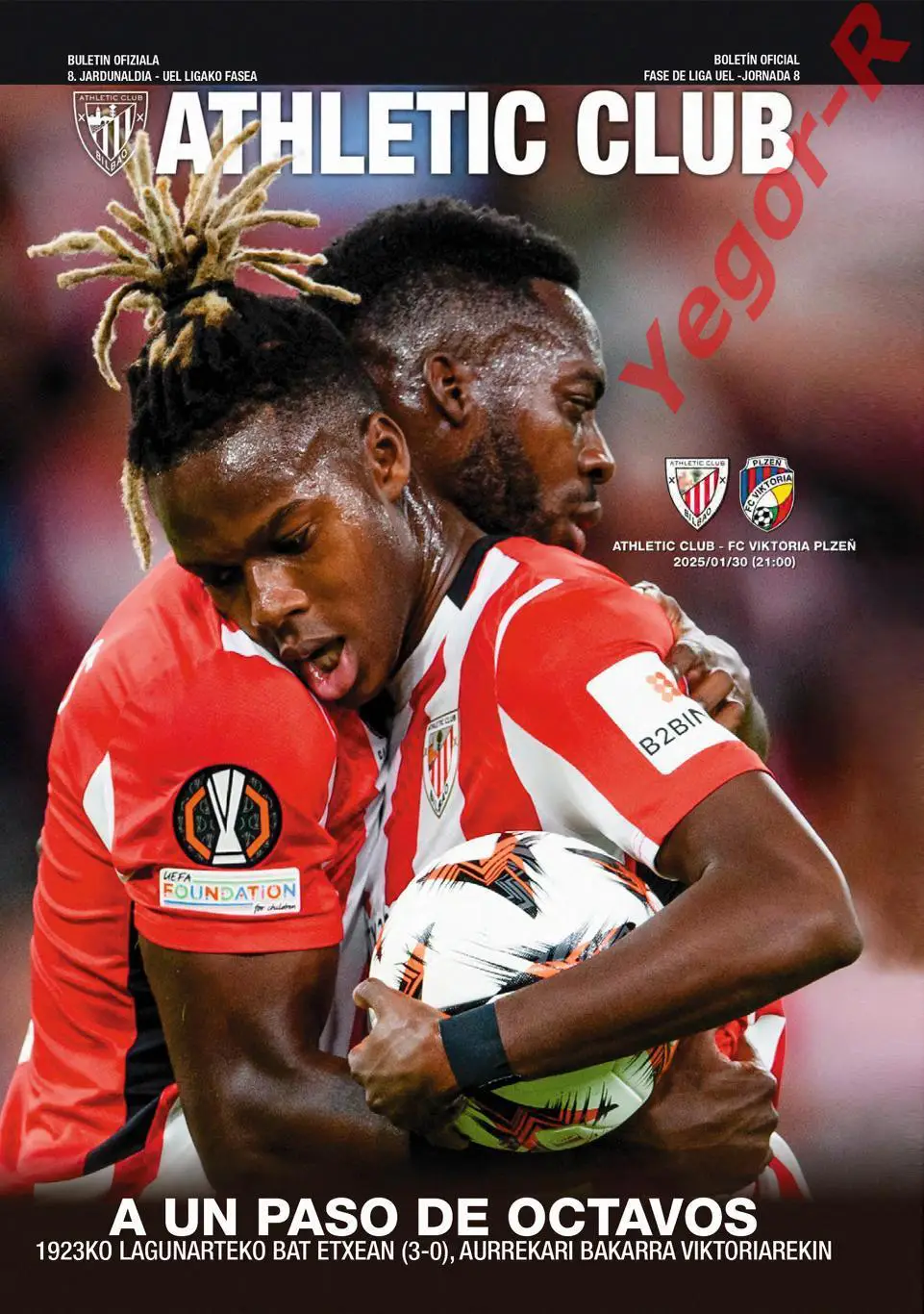 АТЛЕТИК Бильбао Испания - ВИКТОРИЯ Плзень Чехия 30 января 2025 ЛЕ ОФИЦИАЛЬНАЯ
