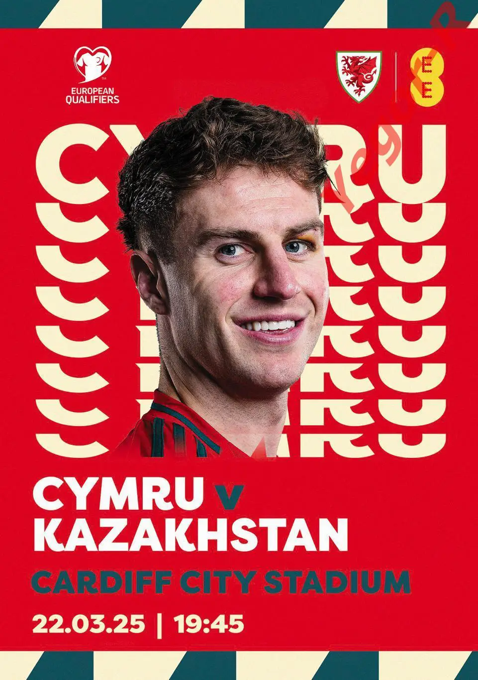 УЭЛЬС - КАЗАХСТАН 22 марта 2025 отб. ЧМ ФАН программа + офиц ТИМ ШИТ 1