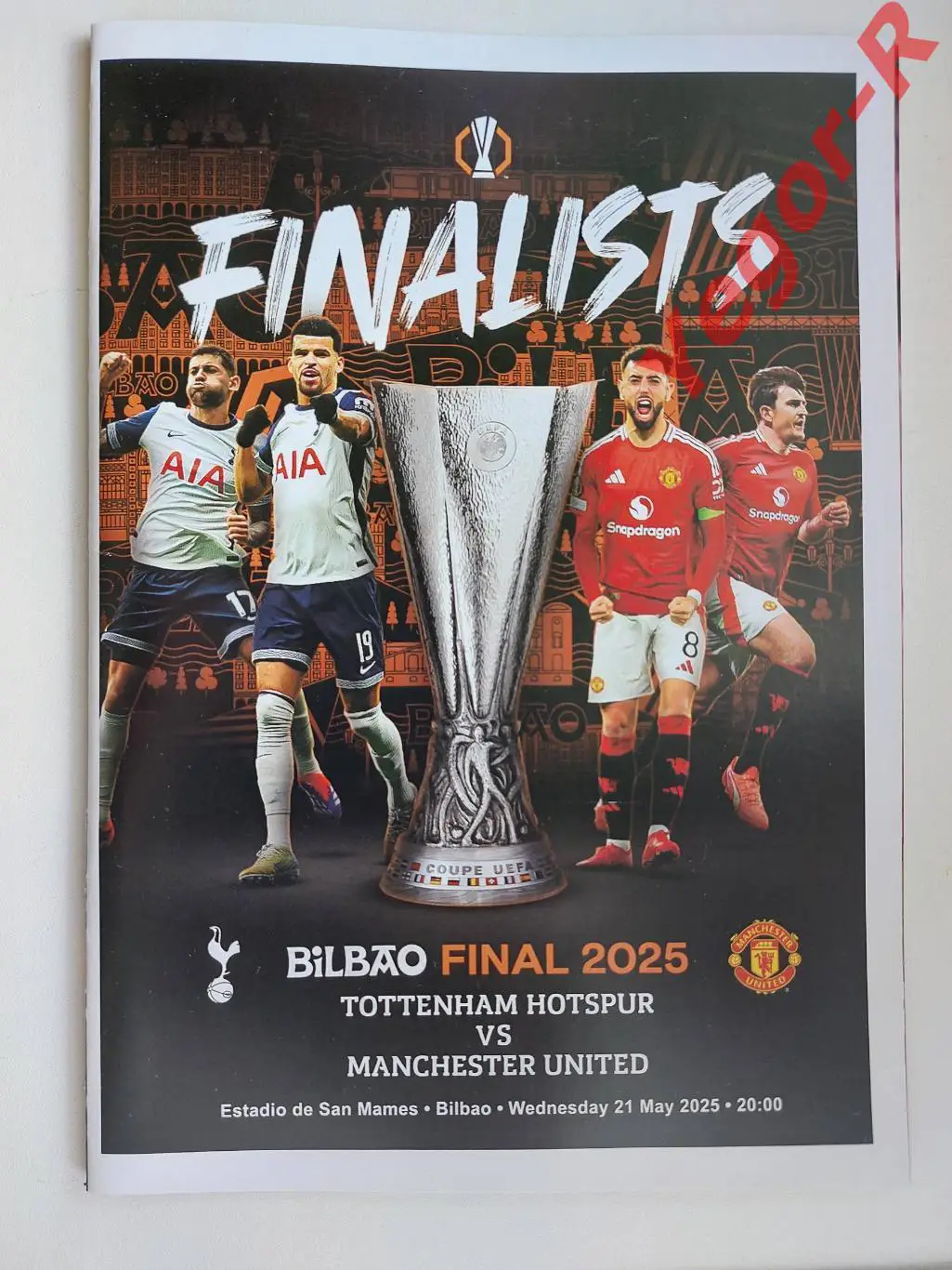ТОТТЕНХЭМ Лондон МАНЧЕСТЕР ЮНАЙТЕД Англия 21 мая 2025 ЛЕ ФИНАЛ ФАН 16с + офиц ТШ 1