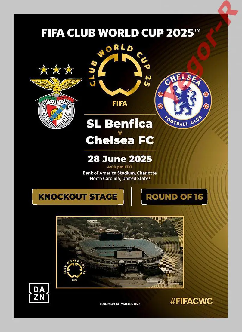 №26 БЕНФИКА Португалия - ЧЕЛСИ Лондон Англия 28 июня 2025 1/8 финала Клубный ЧМ