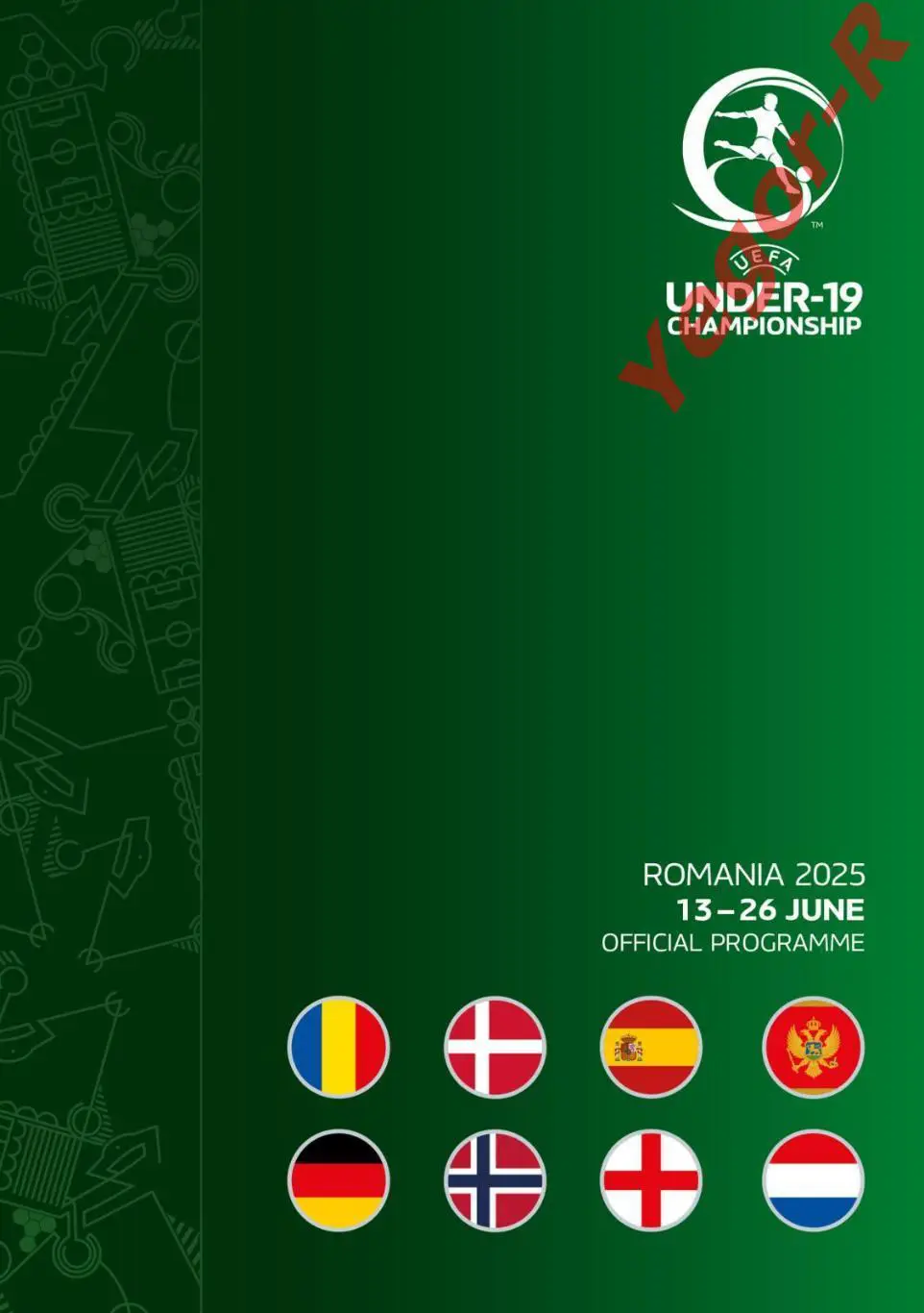 ЧЕ-2025 U19 официальная УЕФА 40 стр. Англия Германия Нидерланды Румыния Норвегия