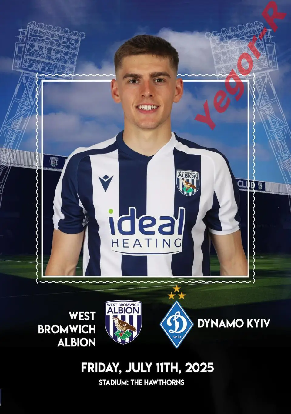 ВЕСТ БРОМВИЧ АЛЬБИОН ВБА Англия - ДИНАМО Киев Украина 11 июля 2025 ТМ