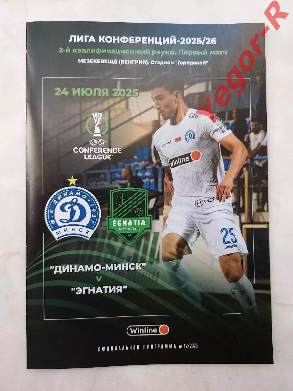 ДИНАМО Минск Беларусь - ЭГНАТИЯ Албания 24 июля 2025 ЛК официальная