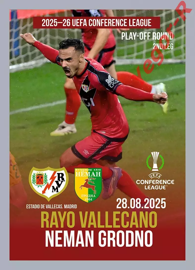 РАЙО ВАЛЬЕКАНО Мадрид Испания - НЕМАН Гродно Беларусь 28 августа 2025 ЛК ФАН
