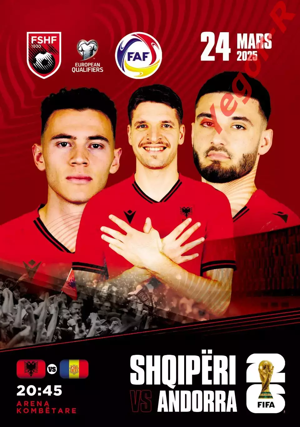 АЛБАНИЯ - АНДОРРА 24 марта 2025 ЧМ ОФИЦИАЛЬНАЯ