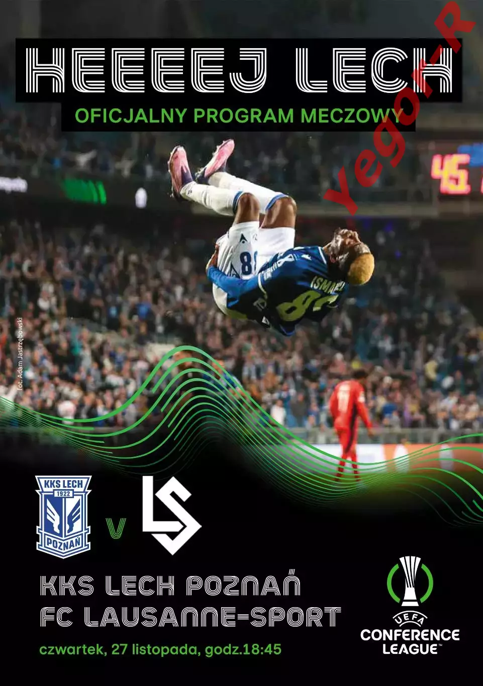 ЛЕХ Познань Польша - ЛОЗАННА Швейцария 27 ноября 2025 ЛК ОФИЦИАЛЬНАЯ