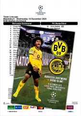 БОРУССИЯ Дортмунд Германия БОДО ГЛИМТ Норвегия 10 декабря 2025 ЛЧ ФАН 12с +оф ТШ