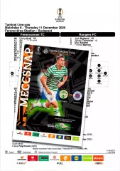 ФЕРЕНЦВАРОШ Венгрия ГЛАЗГО РЕЙНДЖЕРС Шотландия 11 декабря 2025 ЛЕ ФАН 16с+ оф ТШ