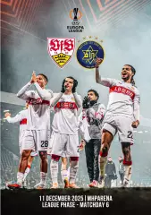 ШТУТГАРТ Германия МАККАБИ Тель Авив Израиль 11 декабря 2025 ЛЕ ФАН 12с + офиц ТШ