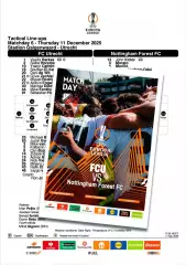 УТРЕХТ Нидерланды - НОТТИНГЕМ ФОРЕСТ Англия 11 декабря 2025 ЛЕ ФАН 16с + офиц ТШ