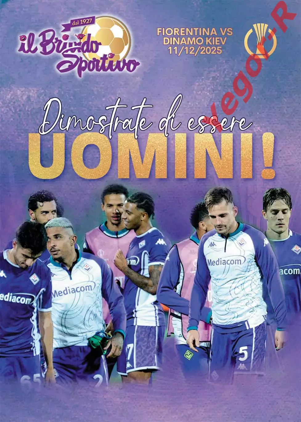 ФИОРЕНТИНА Италия - ДИНАМО Киев Украина 11 декабря 2025 ЛК ОФИЦИАЛЬНАЯ