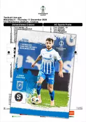 УНИВЕРСИТАТЯ Кр. Румыния СПАРТА Прага Чехия 11 декабря 2025 ЛК ФАН 12с + офиц ТШ