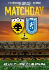 АЕК Афины Греция - УНИВЕРСИТАТЯ Кр. Румыния 18 декабря 2025 ЛК ФАН 12с + офиц ТШ