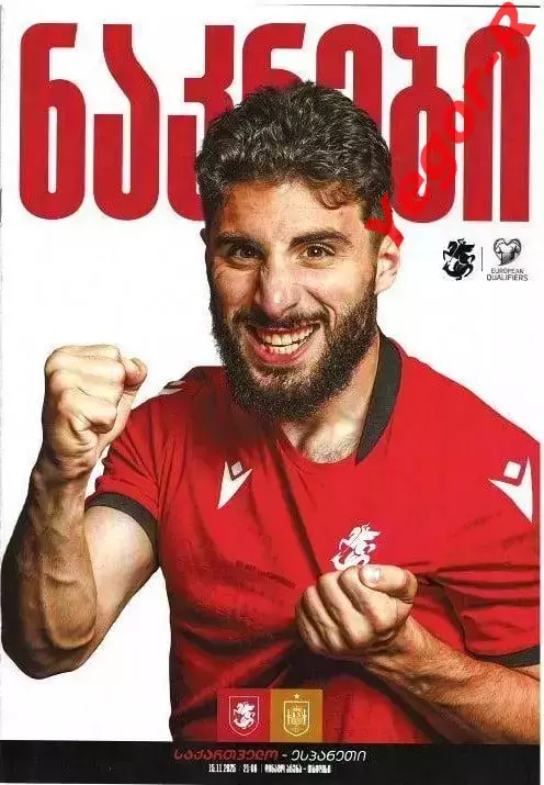 ГРУЗИЯ - ИСПАНИЯ 15 ноября 2025 отб. ЧМ-2026 ОФИЦИАЛЬНАЯ ОРИГИНАЛ