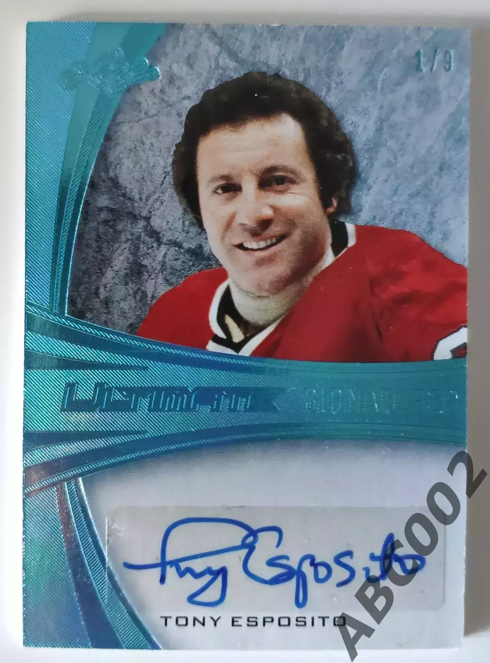 Автограф карта Leaf Ultimate Signatures 1/9 Tony Esposito