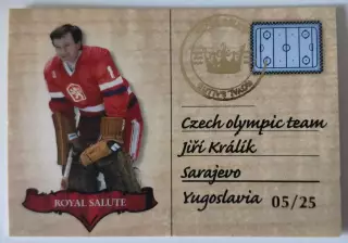 Royal Salute Jiri Kralik 05/25 Czech Olympic Team