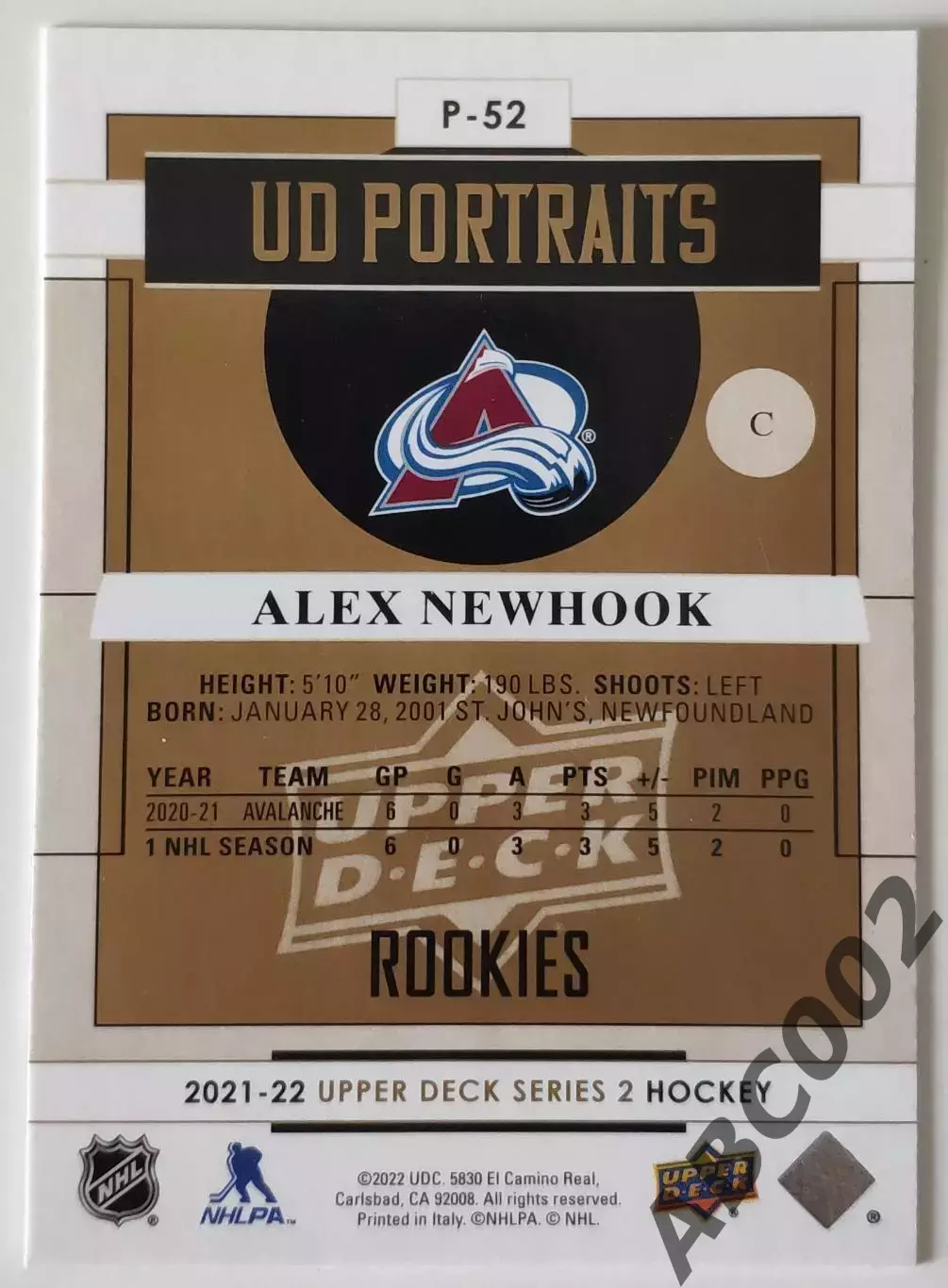 НХЛ / Alex Newhook / Колорадо 1