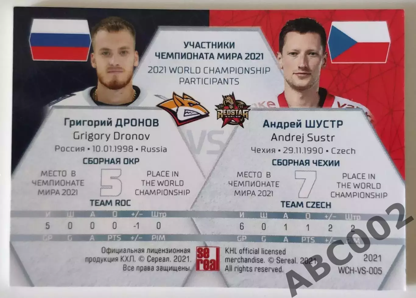 Участники ЧМ 2021 / Григорий Дронов / Андрей Шустр / SeReal КХЛ Exclusive 2021 1